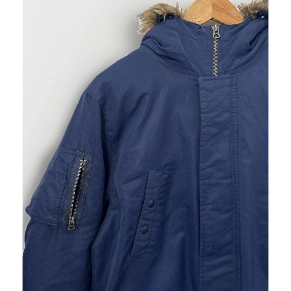 Boys Ralph Lauren Polo Water Resistant‎ Down Parka Blue Sz XL 18-20